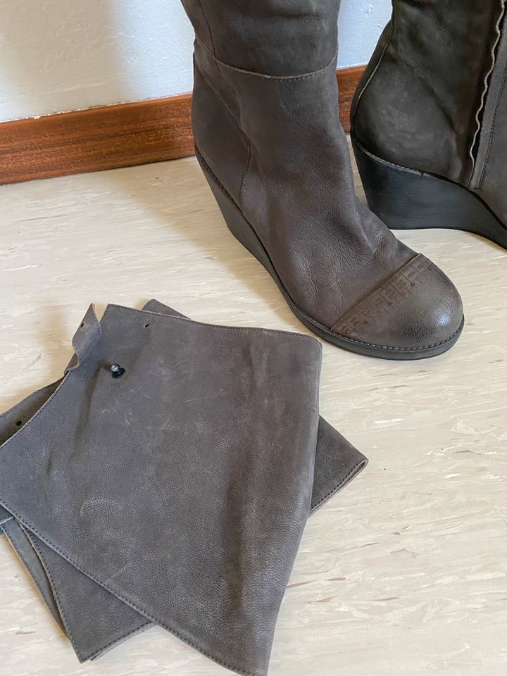 Edle annette görtz Stiefel, Plateau, Wedges, Taupe, Gr.40 in Bielefeld