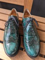 Lloyd Brogues Schnürschuhe Grün Leder Gr. 38 Bremen - Woltmershausen Vorschau