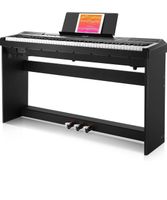 E-Piano 88 Tasten von Donner inkl. Klavierständer u.Schutzhülle Sachsen - Kaufbach Vorschau