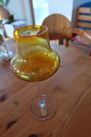 gelbes Glas, Teelicht, Deko zu verschenken Sachsen - Radebeul Vorschau