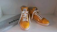 Hogan Schuhe Sneaker High Top gelb gold Pailletten Nordrhein-Westfalen - Erkelenz Vorschau