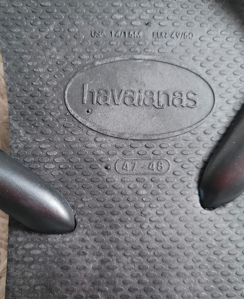 havaianas Flip Flop s Größe: 47/48 schwarz NEU !!! Badelatschen in Stuttgart