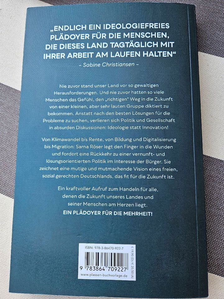 Sarna Röser. Für die Mehrheit. Buch. in Neustadt am Rübenberge