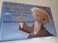 Sandmännchen DDR, Retro Style, Blechschild mit Männerspruch Hessen - Limburg Vorschau