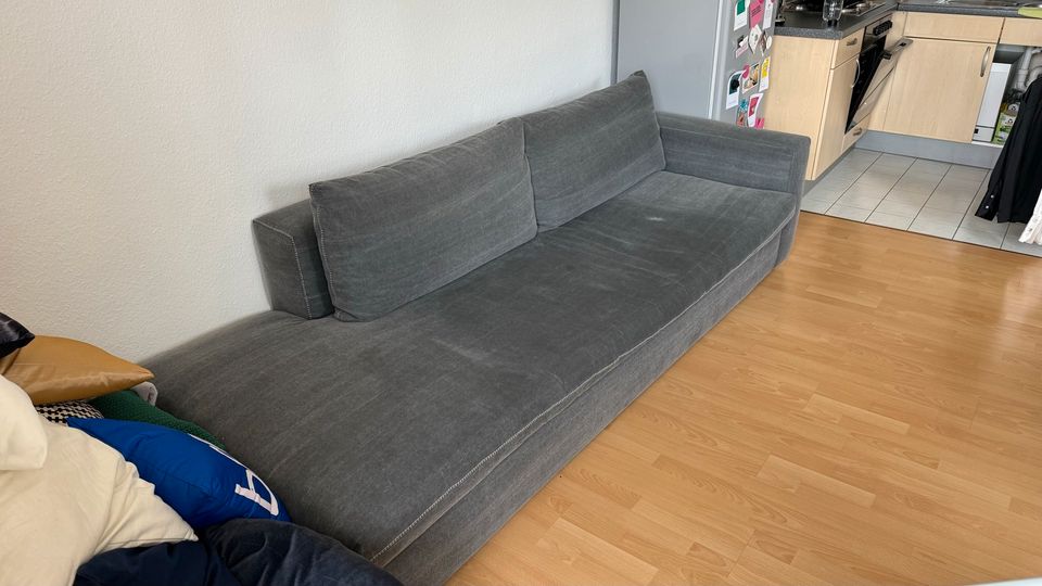 Sofa Stoff grau in Düsseldorf