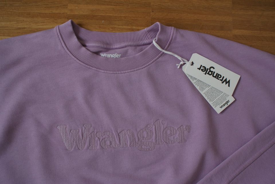 WRANGLER★Relaxed Sweatshirt Natural VIOLET★M★lila violett★NEU in Nettersheim