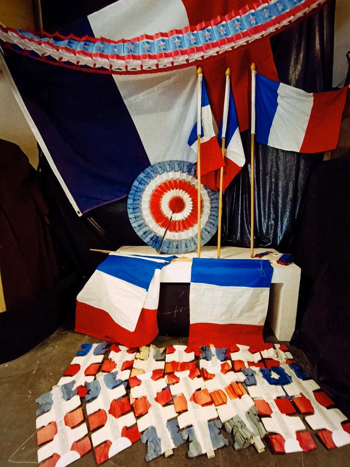 XXL Konvolut Fahnen Frankreich Fanartikel WM EM Fußball in Nackenheim
