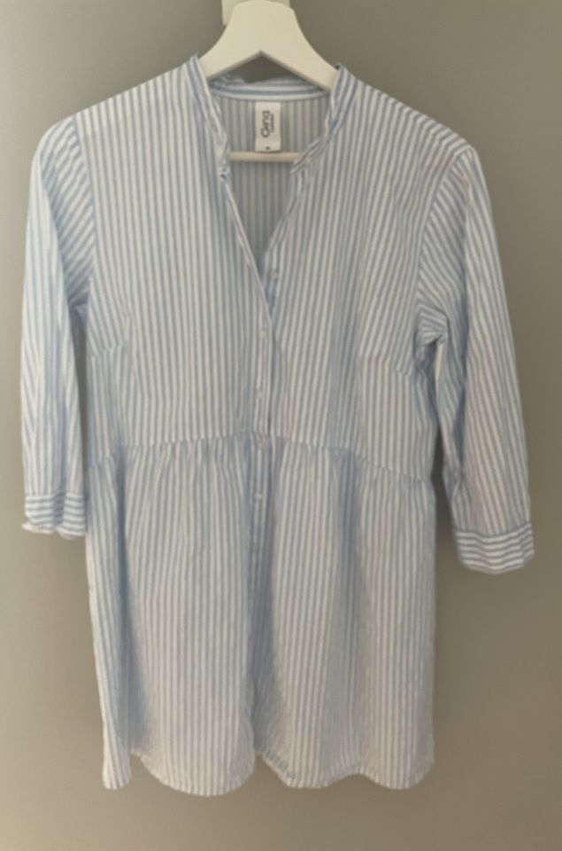 NEUw. Gina Damen Hemd Bluse Tunika Gr. 36 weiß blau maritim in Gummersbach