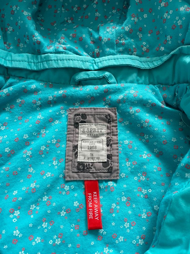 Esprit Edc Kind Mädchen Jacke Mantel blau 74 Oberteil in Großkrotzenburg