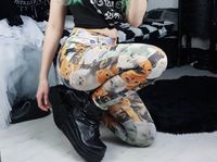 Leggings Hose Damen S 36 Katzen Gothic Cat Düsseldorf - Oberkassel Vorschau