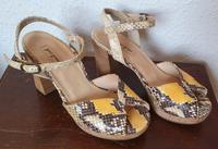 Paul Green Sandalette 35 Schlange Leder Riemen Riemchen Sommer Baden-Württemberg - Eppingen Vorschau