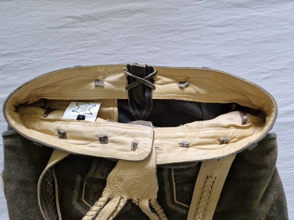 Kniebundlederhose mit Hosenträgern Gr. 48, Hirschleder in Kelheim