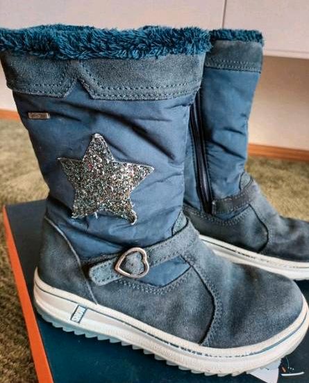 Winterstiefel blau Mädchen Tex-Membran Gr. 34 in Ochsenfurt