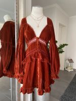 Asos Velvet Samtkleid Balloon Sleeve Volants Gerüscht Nordrhein-Westfalen - Lippstadt Vorschau