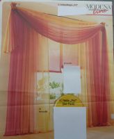 2 Gardinen Voile Vorhänge terracotta mit Freihandbogen 240/170cm Aachen - Eilendorf Vorschau