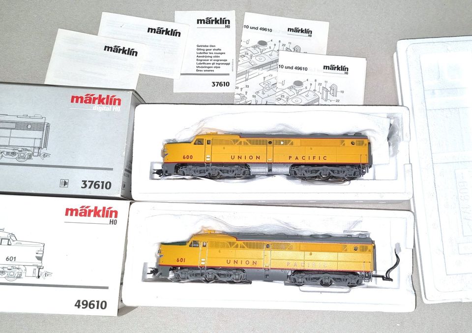 Märklin HO 37610 & 49610 US Diesellok Alco PA "Union Pacific" OVP in Leingarten