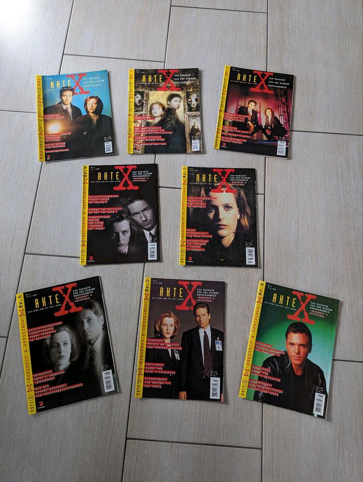 Akte X - das Magazin, Heft 1 bis 8, sehr guter Zustand in Wallmenroth