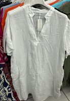 Damen Leinen Tunika Kleid knielang stehe Kragen l xl 2Xl Hessen - Groß-Gerau Vorschau