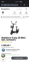 Rolektro E-Joy Schwarz ; E-Scooter Nordrhein-Westfalen - Welver Vorschau