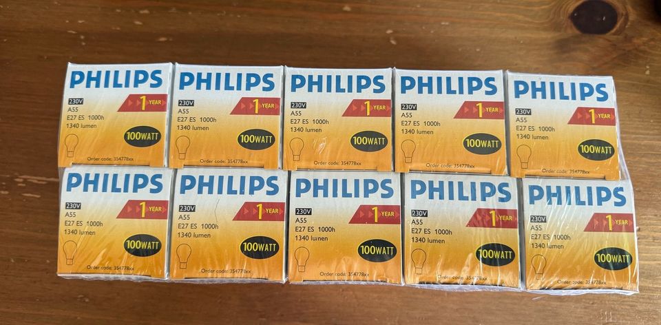 Philips Leuchtmittel 100Watt A55 E27 ES 1000h 1340 Lumen in Freising