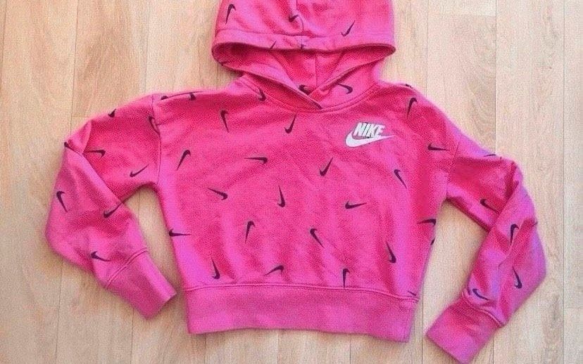 Nike Crop Hoodie Pullover Kapuzenpullover Pink ❤️ in Stralsund