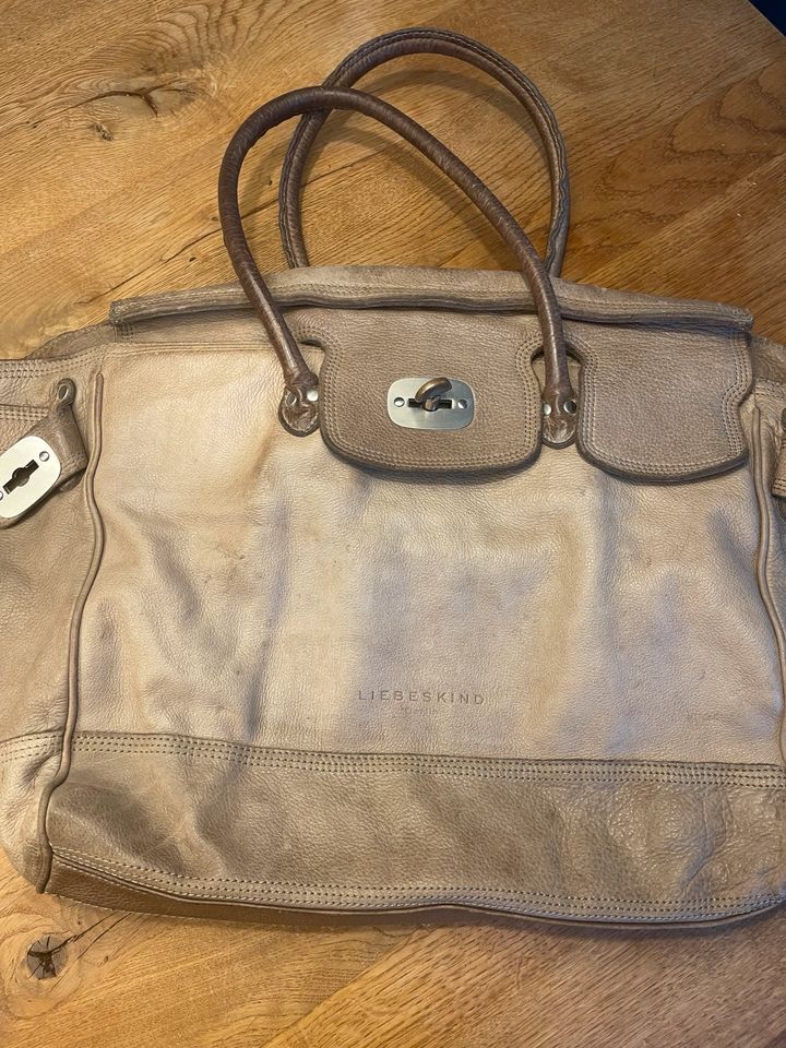 Liebeskind Berlin Gloria Tasche Shopper beige Ledertasche in Haimhausen