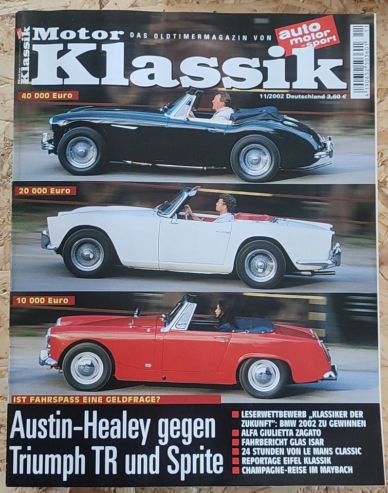 Zeitschrift Motor Klassik - kompletter Jahrgang '02 in Dortmund