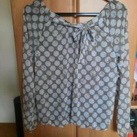 beige gepunktete Bluse Bayern - Peiting Vorschau