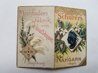 Nähfaden Fabrik Nähgarn Julius Schürer Augsburg Kalender 1890 Baden-Württemberg - Leonberg Vorschau