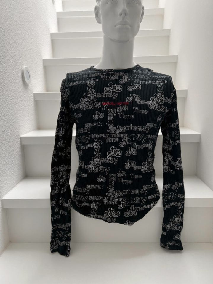 Key Largo Shirt Rippenshirt XL schwarz Longsleeve Pullover Pulli in Weissach