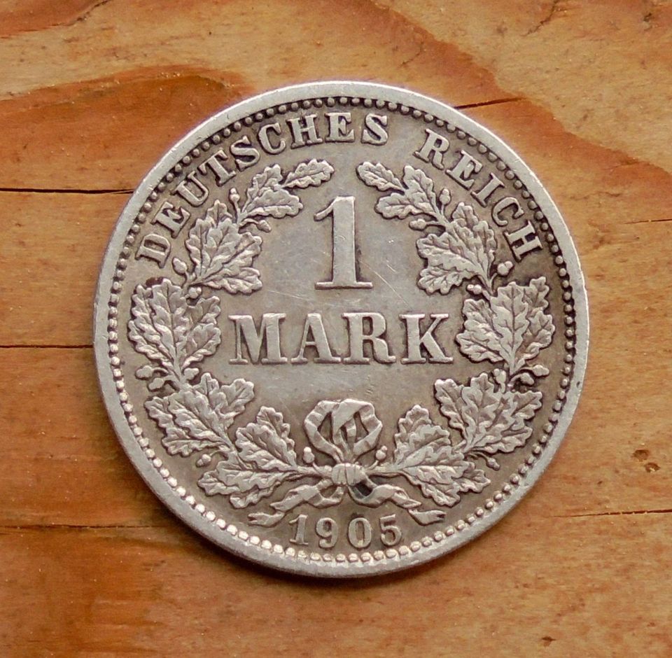 Kaiserreich: 1 Mark 1905 D Silber in Bippen