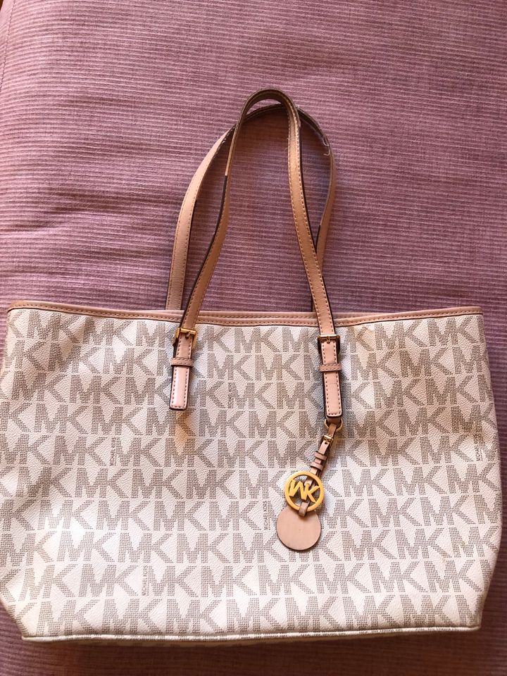 Shopper Handtasche Michael Kors beige Mk in Wettenberg