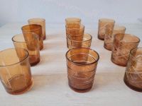 12 Teelichter aus Glas Teelichthalter Gläser braun cognac Niedersachsen - Aerzen Vorschau