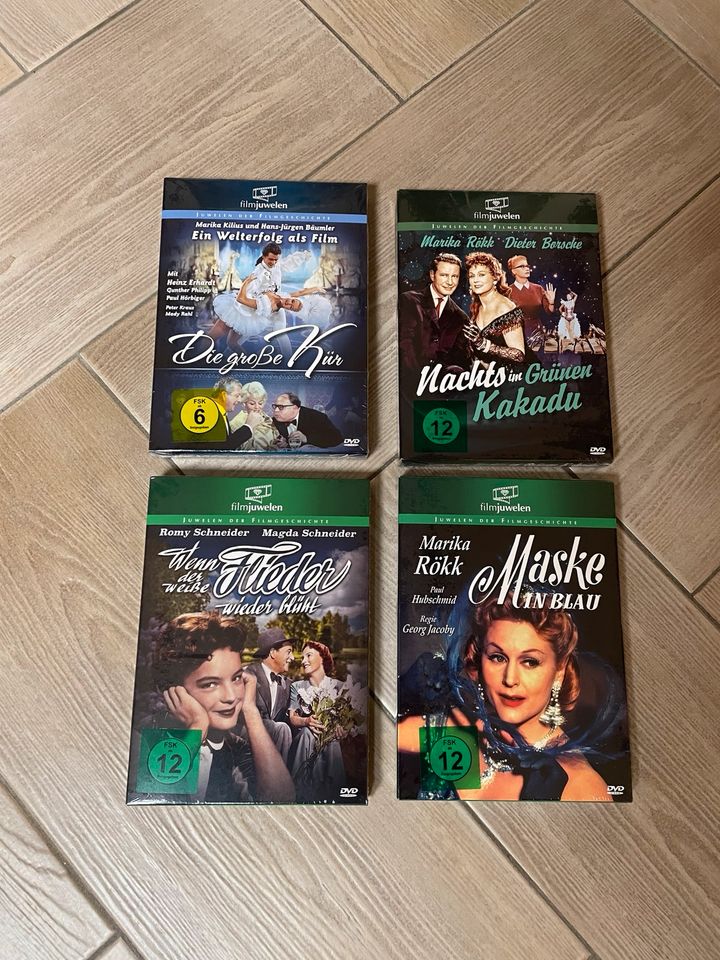 4 DVD‘s DVD Filmjuwelen Romy Schneider Marika Rökk neu in Sömmerda