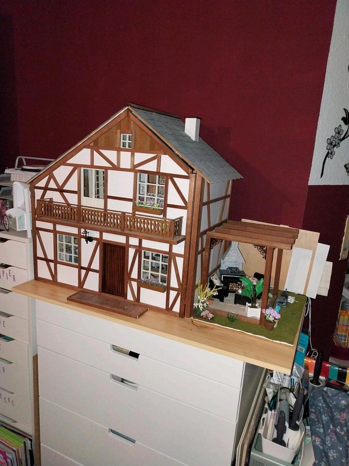verl bis 1.7Puppenstube/Dorfpuppenhaus fertig gebaut 1:12 in Stafstedt