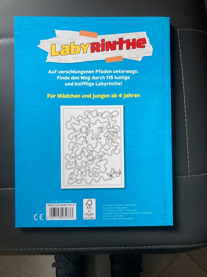 Rätselbuch für Kinder - Labyrinthe in Schwäbisch Hall