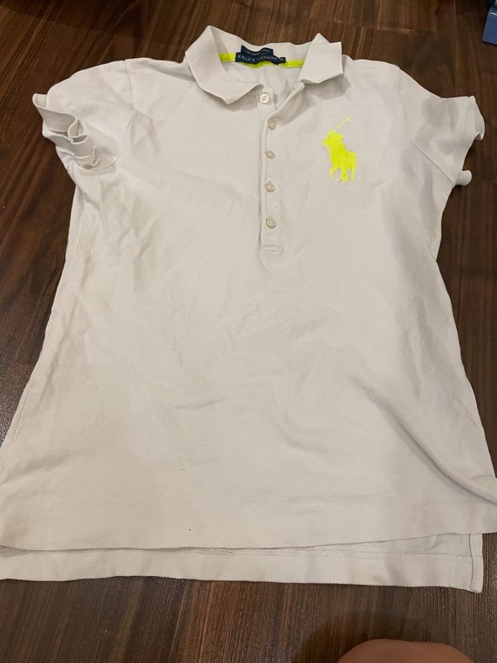 POLO RALPH LAUREN Skinny Polo Big Pony Poloshirt weiß XS TOP in Hemmingen