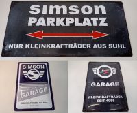 SIMSON Blechschilder verschiedene Motive + Größen Blechschild NEU Sachsen-Anhalt - Halle Vorschau