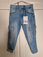 Zara elastische Cargo Jeans Hose Gr. 116 Neu Nordrhein-Westfalen - Troisdorf Vorschau