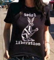 T-Shirt Bio vegan fairtrade Kaninchen rabbit Tierschutz M Bielefeld - Bielefeld (Innenstadt) Vorschau