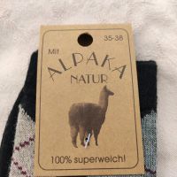 Alpaka Wolle Socken Strümpfe NEU Gr 35-38 Natur Karo Baden-Württemberg - Mühlacker Vorschau