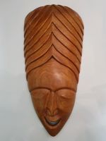 Afrikanische Maske Holz geschnitzt cognac Obergiesing-Fasangarten - Obergiesing Vorschau