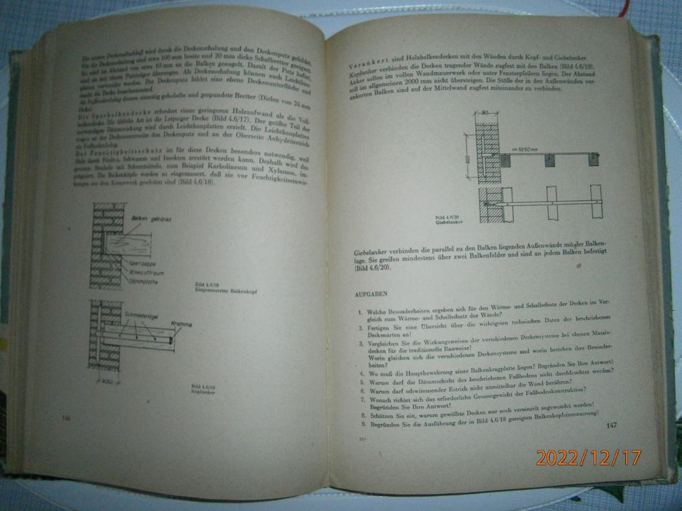Buch - Lehrbuch für die Berufsausbildung - Das Bauwerk, 1966 DDR in Lucka