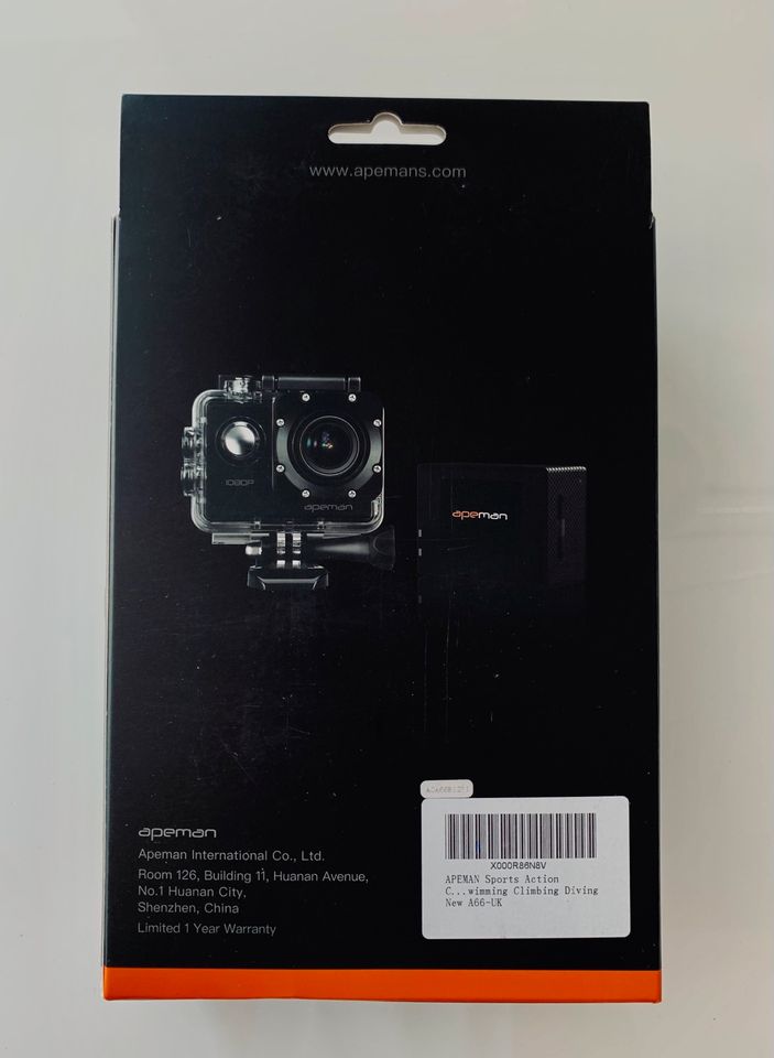 APEMAN A66 - GoPro Action Kamera Full HD 1080P +Zubehör NEU & OVP in Taufkirchen