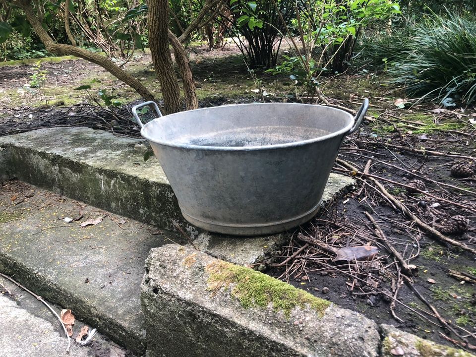 1 x Zinkwanne Shabby deko Garten Kübel Blumentopf in Düsseldorf