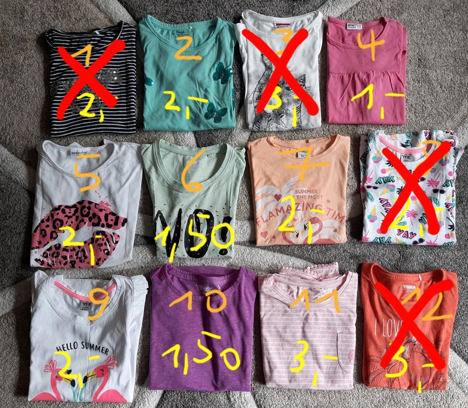 Größe 146 152  146/152 Mädchen Tshirts T-Shirts in Gräfenroda