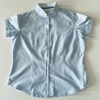 Marie Lund Damen Oxford Kurzarm Bluse, Hellblau-gestreift, Gr. 44 Niedersachsen - Buxtehude Vorschau