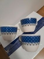 3er Set Kaffee - Obertassen Casale Blue aus Porzellan Hamburg - Harburg Vorschau