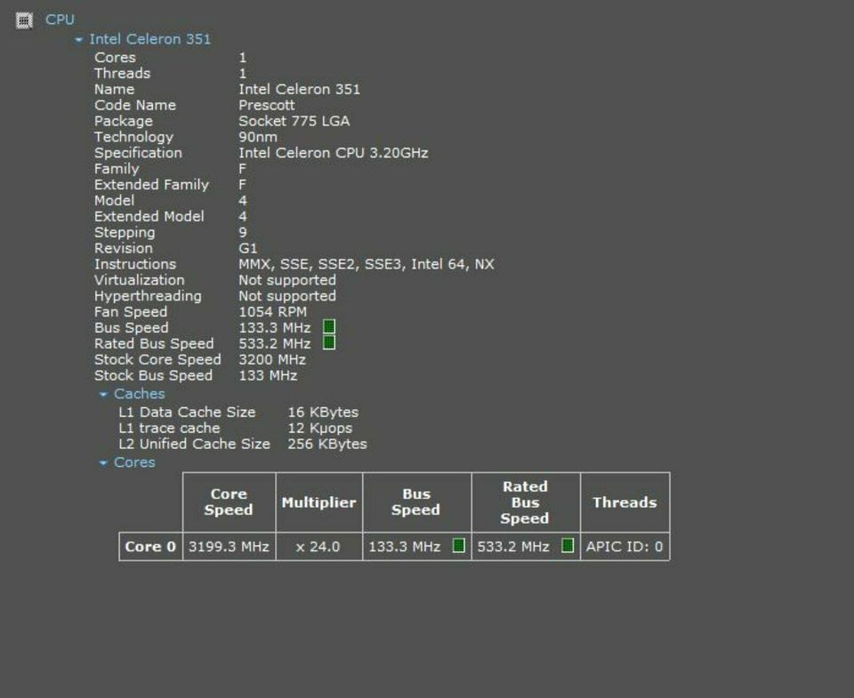 Intel Celeron D 351 SL9BS  CPU Prozessor 3.20GHz in Zweibrücken