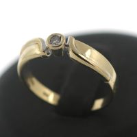 Solitär Diamant Ring 750 Gold 18 Kt Gelbgold Brillant Goldring Innenstadt - Köln Altstadt Vorschau